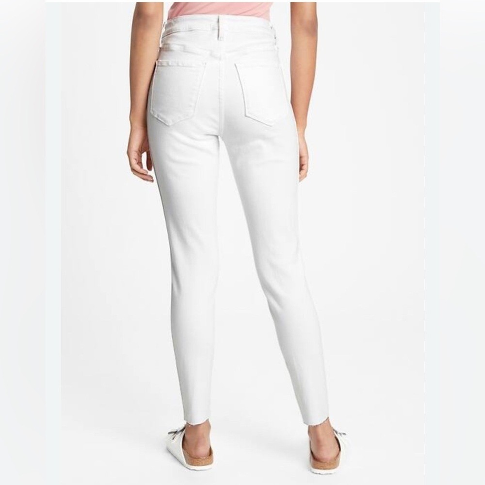 GAP White High Rise Universal Legging Stretch Cotton Jeans Women's 10/30R‎ EUC